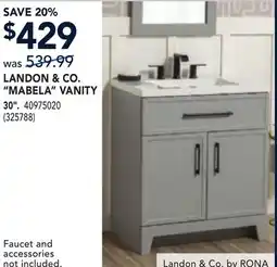 RONA LANDON & CO. MABELA VANITY offer