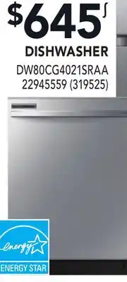 RONA SAMSUNG DISHWASHER offer