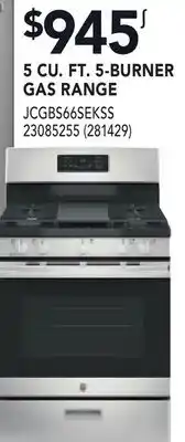 RONA GE 5 CU. FT. 5-BURNER GAS RANGE offer
