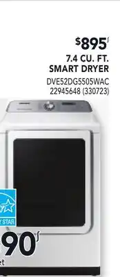 RONA 7.4 CU. FT. SMART DRYER offer