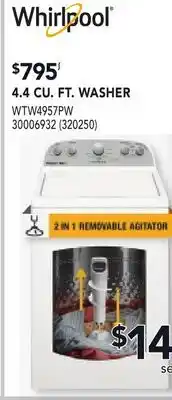 RONA 4.4 CU. FT. WASHER offer