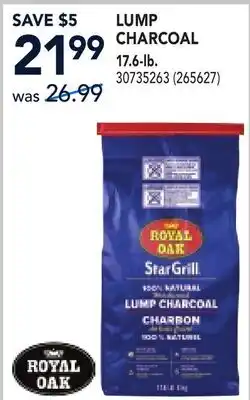 RONA LUMP CHARCOAL 17.6-lb offer