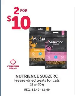 Mondou NUTRIENCE SUBZERO Freeze-dried treats for cats offer