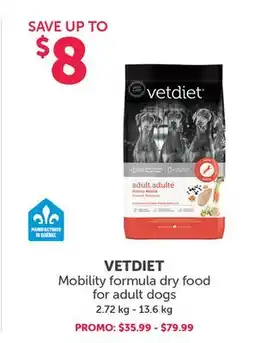 Mondou VETDIET Mobility formula dry food for adult dogs offer