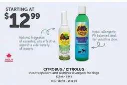 Mondou CITROBUG / CITROLUG Insect repellent and summer shampoo for dogs offer