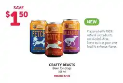 Mondou CRAFTY BEASTS Beer for dogs offer