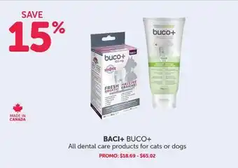 Mondou BACI+ BUCO+ All dental care products for cats or dogs offer