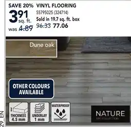 RONA VINYL FLOORING offer
