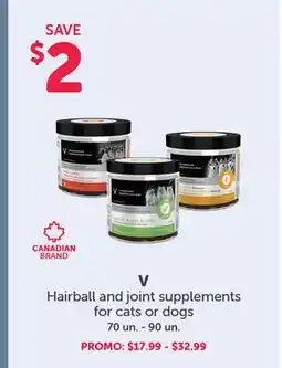 Mondou V Hairball and joint supplements for cats or dogs offer