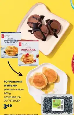 Real Canadian Superstore PC Pancake & Waffle Mix offer
