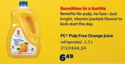 Real Canadian Superstore PC Pulp Free Orange Juice offer