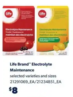 Real Canadian Superstore Life brand electrolyte maintenance offer