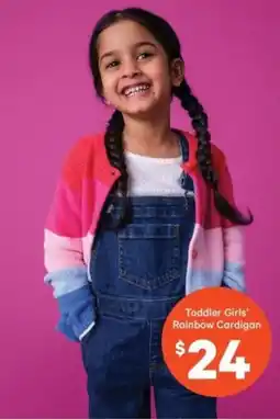 Real Canadian Superstore Toddler girls' rainbow cardigan offer