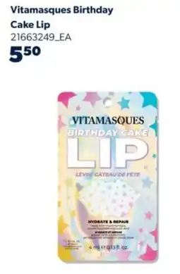 Real Canadian Superstore Vitamasques birthday cake lip offer