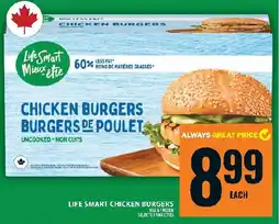 Food Basics Life smart chicken burgers offer