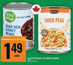 Food Basics Selection or life smart beans offer