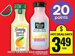 Food Basics Simply or minute maid lemonade offer