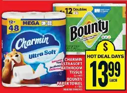 Food Basics Charmin ultrasoft bathroom tissue bounty paper towel offer