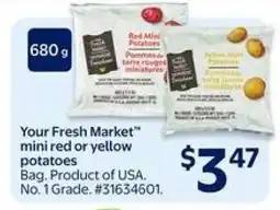 Walmart Your Fresh Market Mini Red or Yellow Potatoes offer