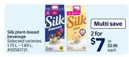 Walmart Silk Plant-Based Beverage offer