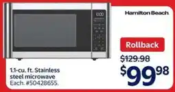 Walmart Hamilton Beach Microwave offer