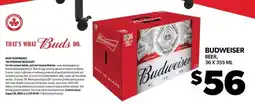Real Canadian Liquorstore Budweiser Beer offer