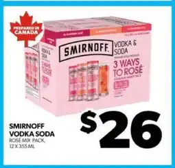 Real Canadian Liquorstore Smirnoff Vodka Soda offer