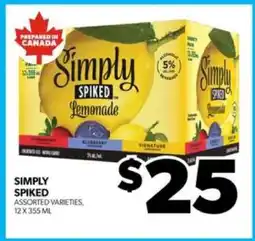 Real Canadian Liquorstore Simply Spiked Lemonade offer