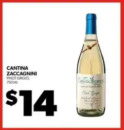 Real Canadian Liquorstore Cantina Zaccagnini Pinot Grigio offer