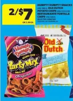 Real Canadian Superstore Humpty Dumpty Snacks & Old Dutch Potato Chips offer