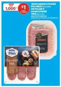 Real Canadian Superstore Marcangelo Sliced Deli Meat or Piller's Charcuterie Trio offer