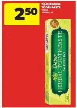 Real Canadian Superstore Dabur Neem Toothpaste offer
