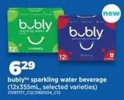Real Canadian Superstore bubly Sparkling Water Beverage offer