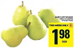 Food Basics Bartlett pears offer