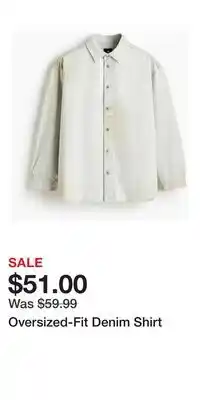 H&M Oversized-Fit Denim Shirt offer