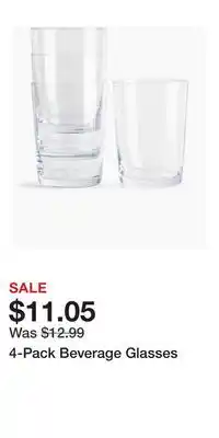H&M 4-Pack Beverage Glasses offer