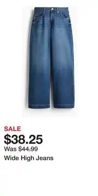 H&M Wide High Jeans offer