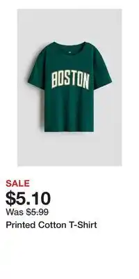 H&M Printed Cotton T-Shirt offer
