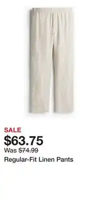H&M Regular-Fit Linen Pants offer