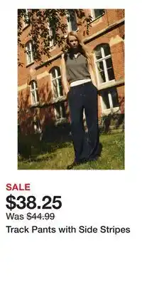 H&M Track Pants with Side Stripes offer