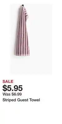 H&M Striped Guest Towel offer