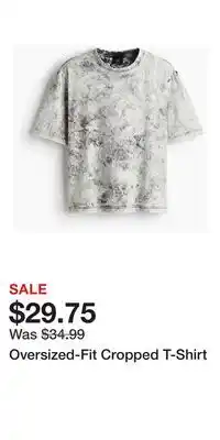 H&M Oversized-Fit Cropped T-Shirt offer
