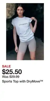 H&M Sports Top with DryMove offer