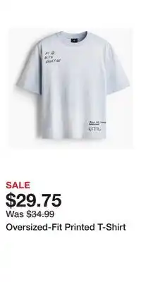H&M Oversized-Fit Printed T-Shirt offer