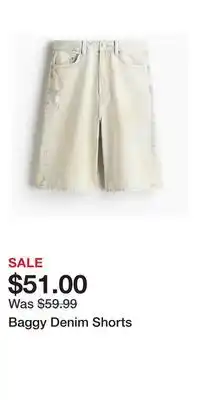 H&M Baggy Denim Shorts offer
