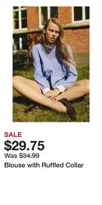 H&M Blouse with Ruffled Collar offer