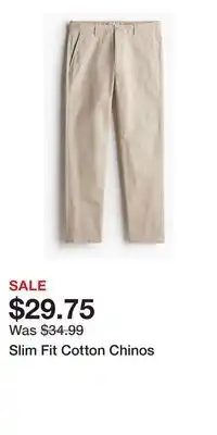 H&M Slim Fit Cotton Chinos offer