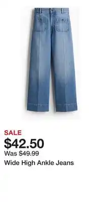 H&M Wide High Ankle Jeans offer