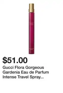 Sephora Gucci Flora Gorgeous Gardenia Eau de Parfum Intense Travel Spray with Sandalwood and White Florals offer