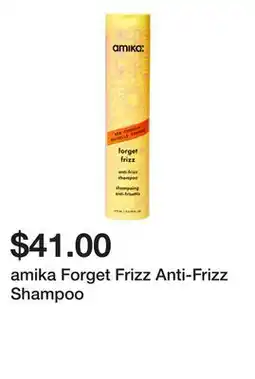 Sephora amika Forget Frizz Anti-Frizz Shampoo offer
